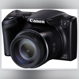 Canon SX400 IS Digital Camera in Black